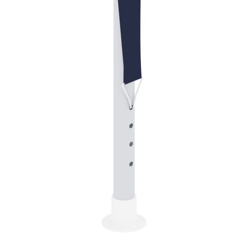 Kék rendezvénysátor oldalfalakkal 4 x 9 m 90 g/m²