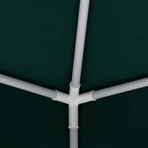 Zöld rendezvénysátor oldalfalakkal 4 x 4 m 90 g/m²