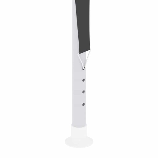 Antracitszürke rendezvénysátor oldalfalakkal 4 x 9 m 90 g/m²