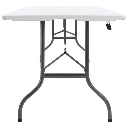 Fehér HDPE összecsukható kerti asztal 180 x 72 x 72 cm