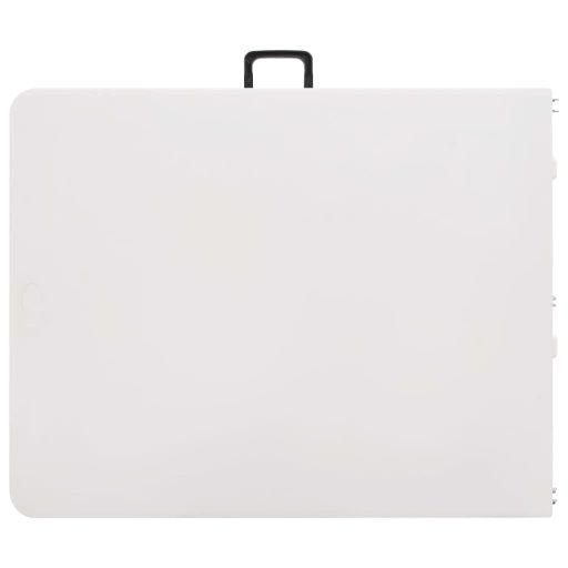 Fehér HDPE összecsukható kerti asztal 180 x 72 x 72 cm