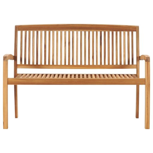 2 személyes tömör tíkfa kerti pad asztallal 128,5 cm