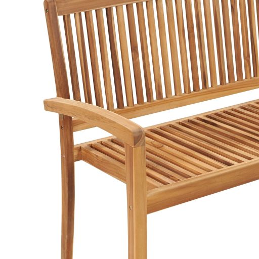 2 személyes tömör tíkfa kerti pad asztallal 128,5 cm