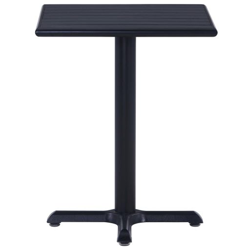 Fekete kerti asztal 60 x 60 x 75 cm
