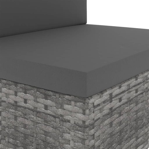 2 részes szürke polyrattan kerti ülőgarnitúra
