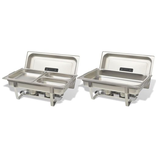 2 részes rozsdamentes acél chafing készlet