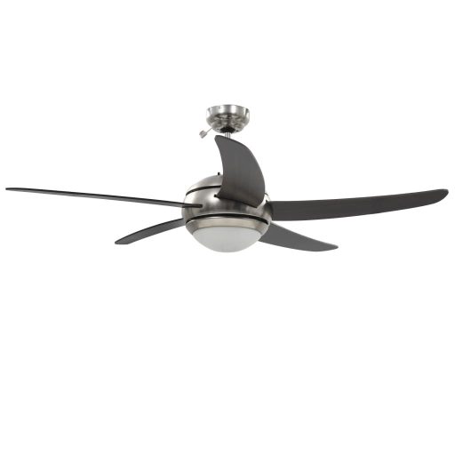 Díszes mennyezeti ventilátor lámpával 128 cm barna