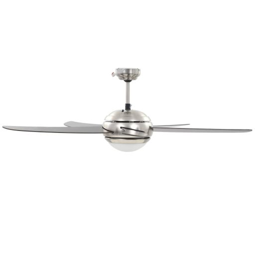 Díszes mennyezeti ventilátor lámpával 128 cm barna