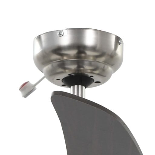 Díszes mennyezeti ventilátor lámpával 128 cm barna