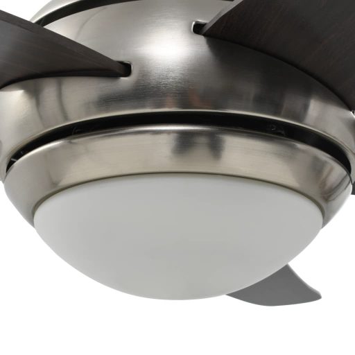 Díszes mennyezeti ventilátor lámpával 128 cm barna
