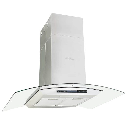 Érintős sziget páraelszívó LCD-kijelzővel 90 cm 756 m³/óra LED