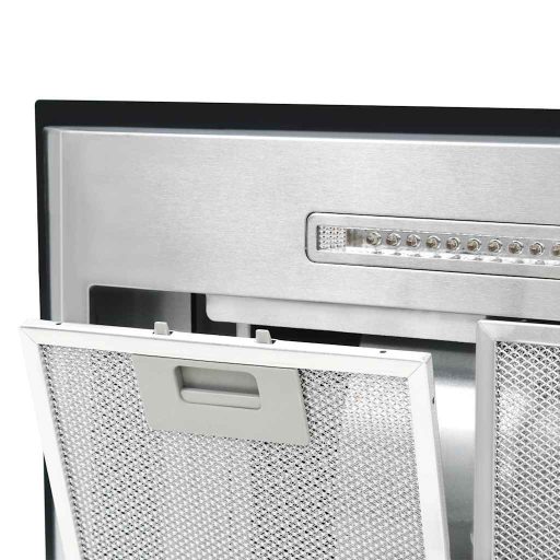 Érintős sziget páraelszívó LCD-kijelzővel 90 cm 756 m³/óra LED