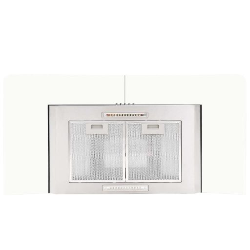 Rozsdamentes acél, fali páraelszívó 90 cm 756 m³/óra LED