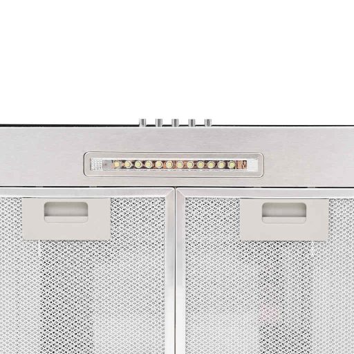 Rozsdamentes acél, fali páraelszívó 90 cm 756 m³/óra LED