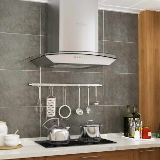   Rozsdamentes acél LED-es fali páraelszívó 60 cm 756 m³/óra