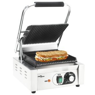 Kontaktgrill rozsdamentes acélból 1800 W 31 x 30,5 x 20 cm