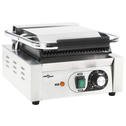 Kontaktgrill rozsdamentes acélból 1800 W 31 x 30,5 x 20 cm