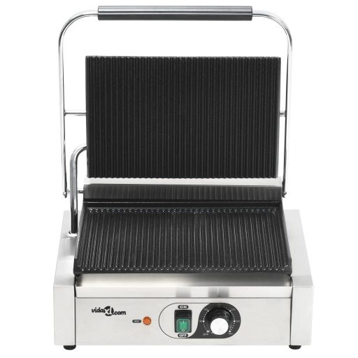 Bordás kontaktgrill 2200 W 43 x 30,5 x 20 cm