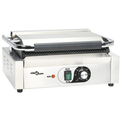 Bordás kontaktgrill 2200 W 43 x 30,5 x 20 cm