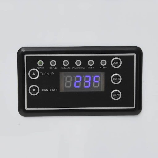 Fekete jégkockakészítő 45 kg / 24 óra