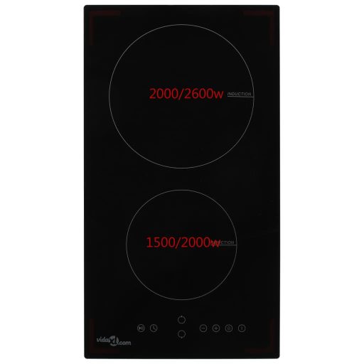 2 égős indukciós főzőlap érintésérzékeny vezérlőpanellel 3500 W