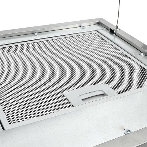 Rozsdamentes acél LCD érintőképernyős sziget páraelszívó 37 cm