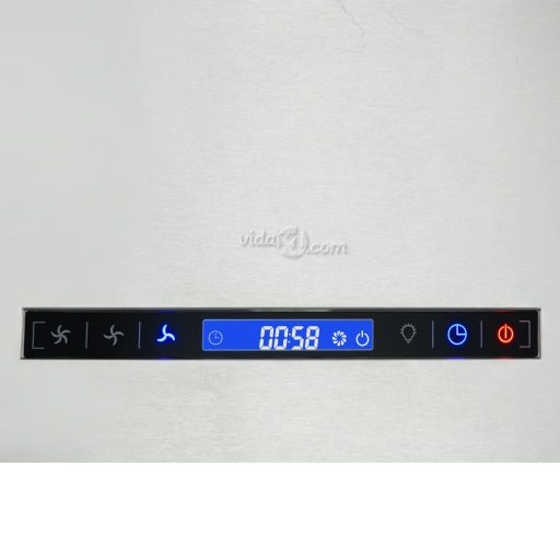 Rozsdamentes acél LCD érintőképernyős sziget páraelszívó 37 cm
