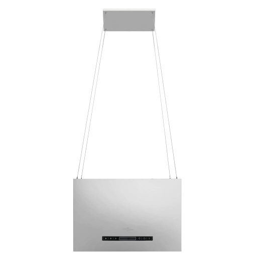 Rozsdamentes acél LCD érintőképernyős sziget páraelszívó 55 cm