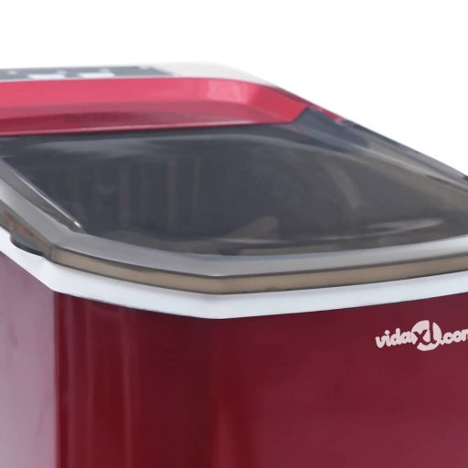Piros 1,4 literes jégkockakészítő gép 15 kg/24 óra