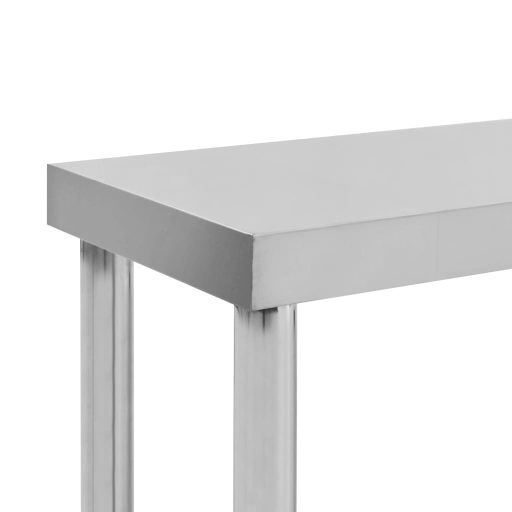 2-szintes rozsdamentes acél munkapult feletti polc 120x30x65 cm