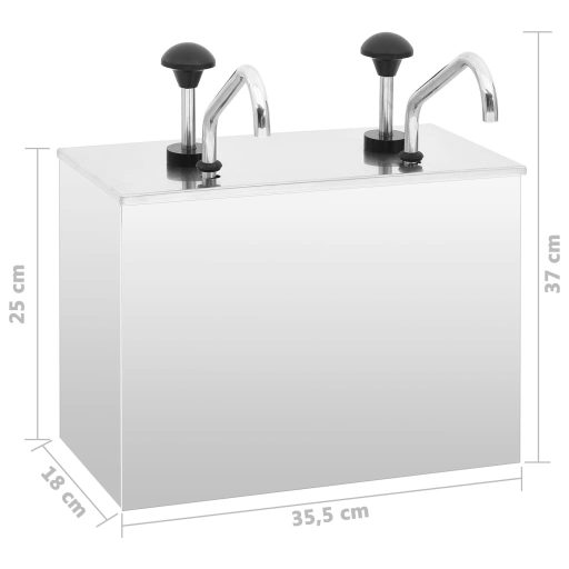 Rozsdamentes szószadagoló 2 x 3,5 L