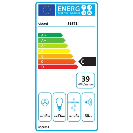 Fekete acél és edzett üveg fali páraelszívó 60 cm