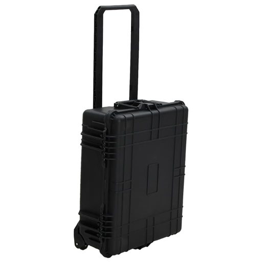 Fekete PP kerekes repülős tok 63 x 50 x 23 cm