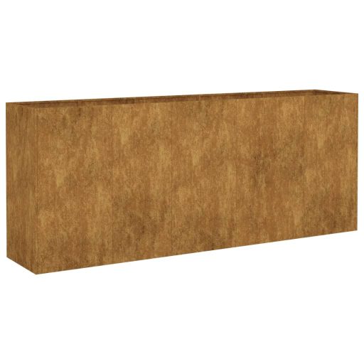 Corten acél kerti magaságyás 200x40x80 cm