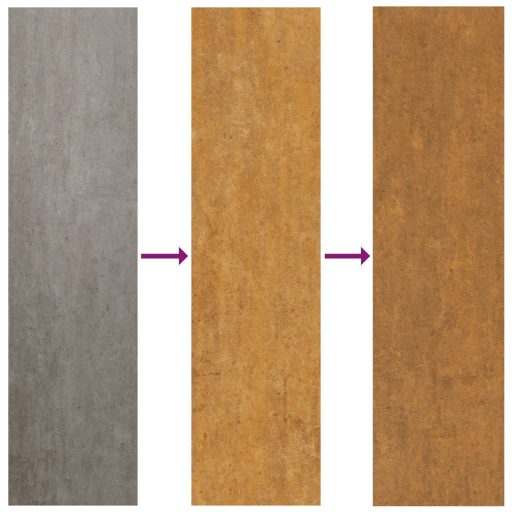 Corten acél kerti magaságyás 360x80x40 cm