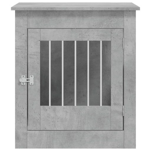 Betonszürke szerelt fa kutyaketrec 64,5 x 80 x 71 cm