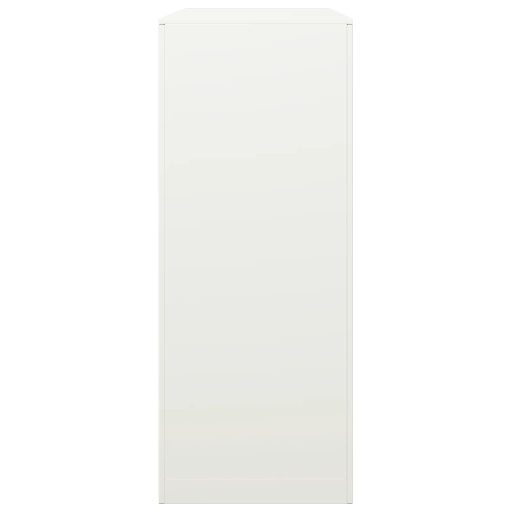 Fehér acél tűzifatároló 100 x 40 x 100 cm