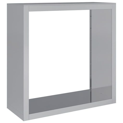 Horganyzott acél tűzifatároló 100 x 40 x 100 cm
