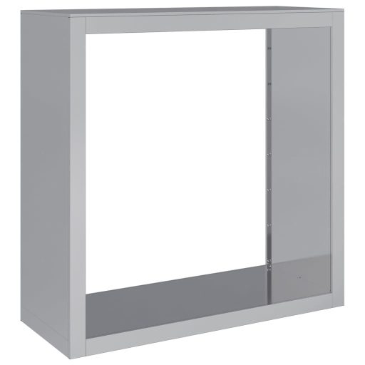 Horganyzott acél tűzifatároló 100 x 40 x 100 cm