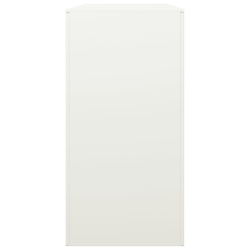 Fehér acél tűzifatároló 100 x 40 x 80 cm