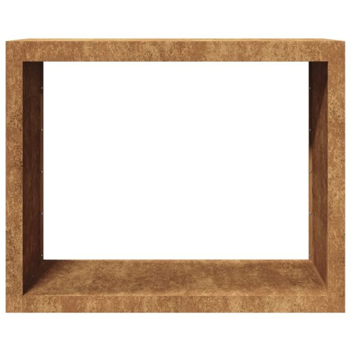 Tűzifa állvány 100x40x80 cm időjárásálló acélból