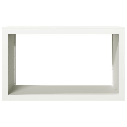 Fehér acél tűzifatároló 100 x 40 x 60 cm