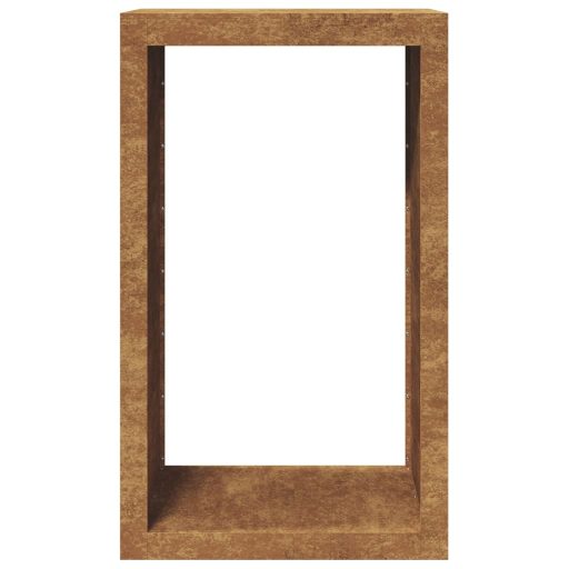 Tűzifaállvány 60x40x100 cm időjárásálló acélból