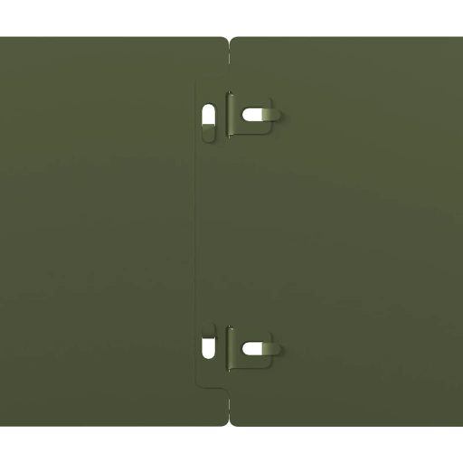 Gyepszegélyek 50 db olajzöld 15x103 cm hidegen hengerelt acél