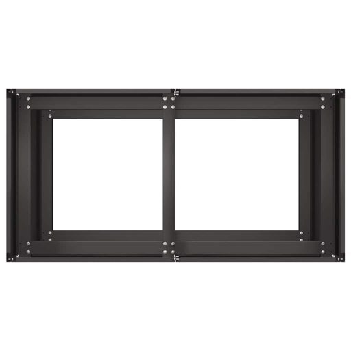 Fekete hidegen hengerelt acél növénytartó 80x40x80 cm