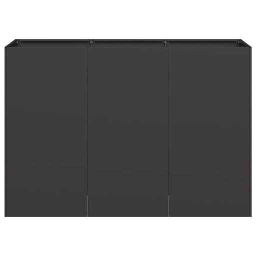 Ültetvény fekete 120x40x80 cm hidegen hengerelt acélból
