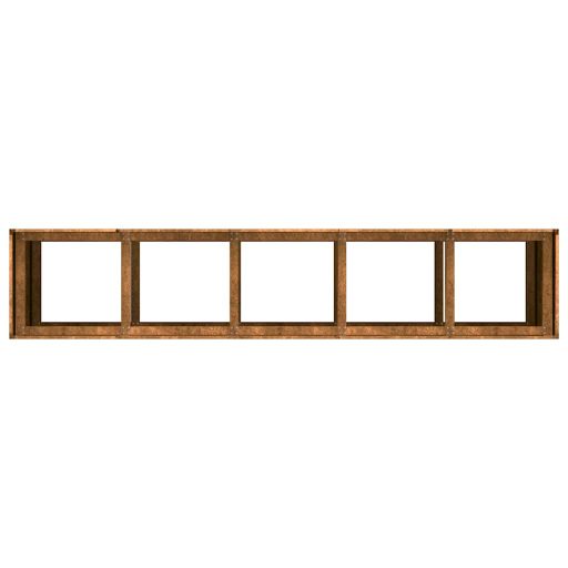 Ültető rozsdás 200x40x80 cm időjárásálló acélból