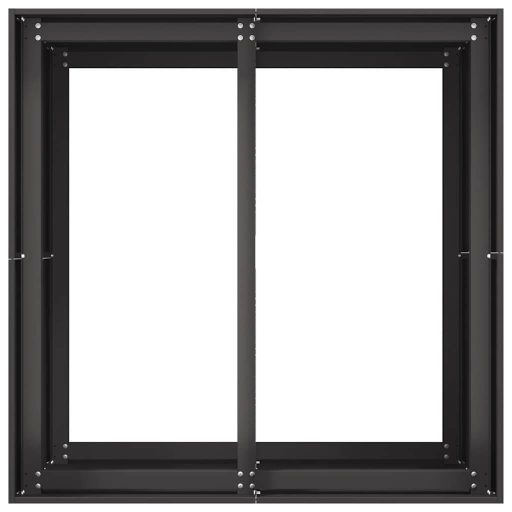 Ültetvény fekete 80x80x80 cm Acél