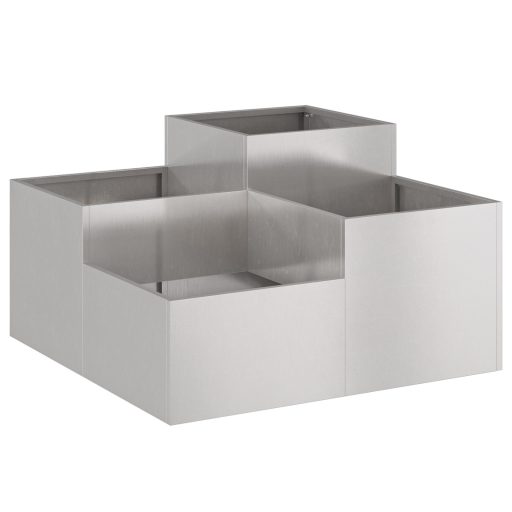 Kertész láda 80x80x48 cm Rozsdamentes acél