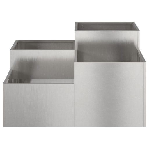 Kertész láda 80x80x48 cm Rozsdamentes acél